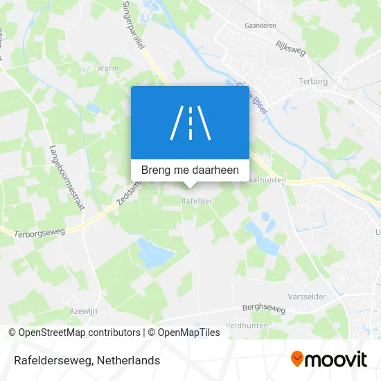 Rafelderseweg kaart