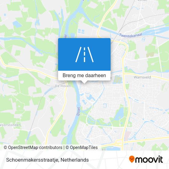 Schoenmakersstraatje kaart