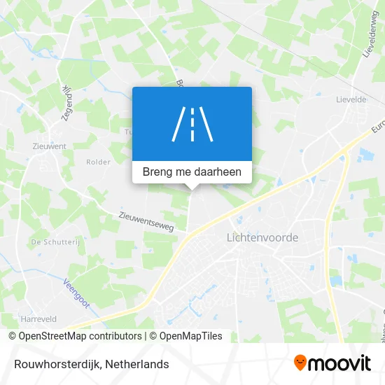 Rouwhorsterdijk kaart