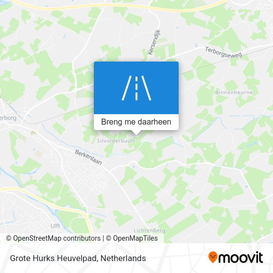Grote Hurks Heuvelpad kaart