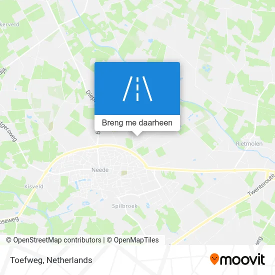 Toefweg kaart