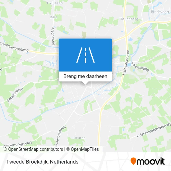 Tweede Broekdijk kaart