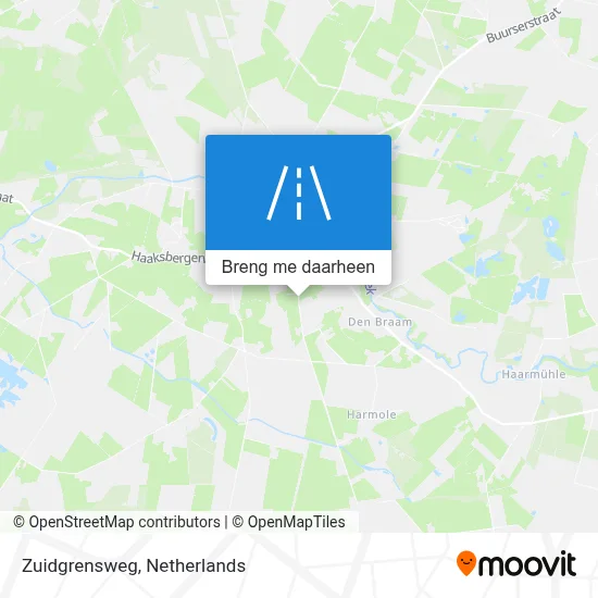 Zuidgrensweg kaart