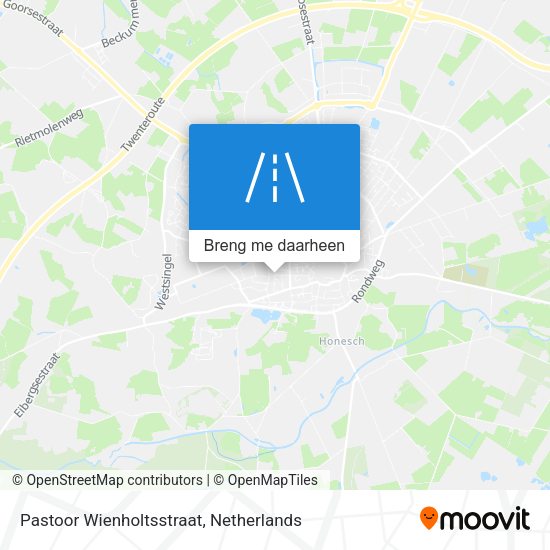 Pastoor Wienholtsstraat kaart