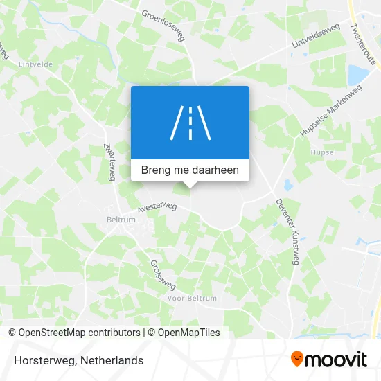 Horsterweg kaart