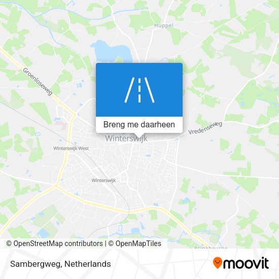 Sambergweg kaart