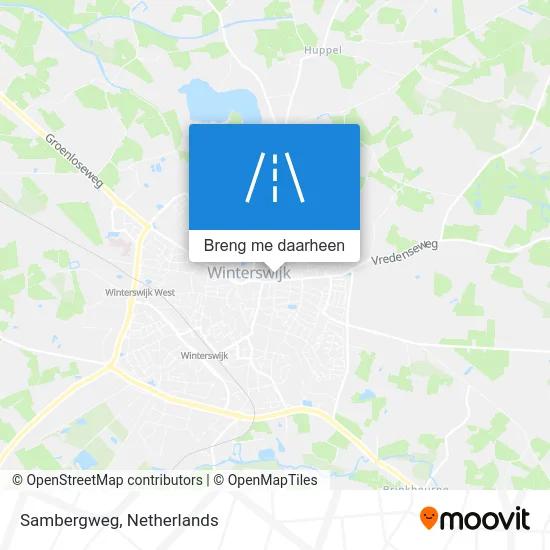 Sambergweg kaart