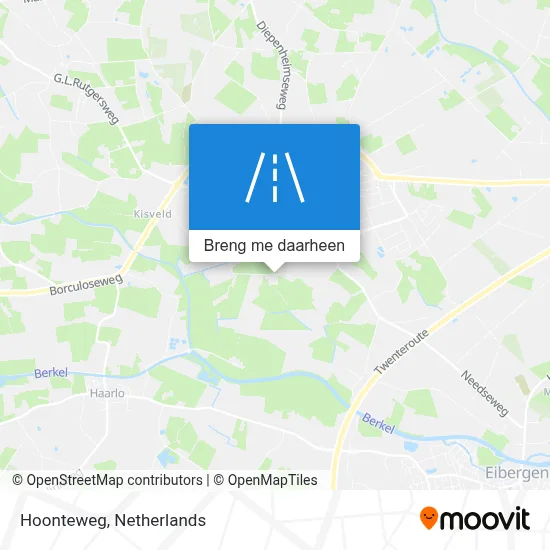 Hoonteweg kaart