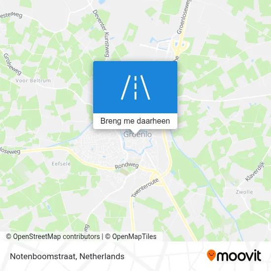 Notenboomstraat kaart