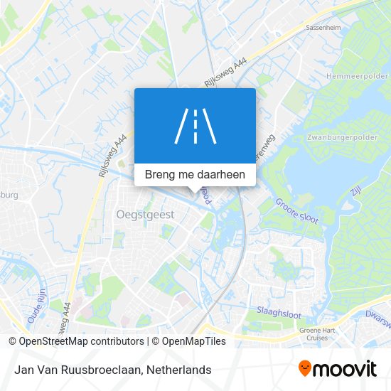 Jan Van Ruusbroeclaan kaart