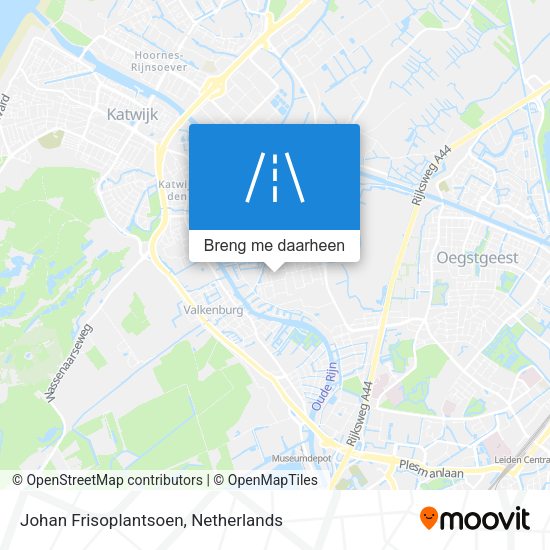 Johan Frisoplantsoen kaart