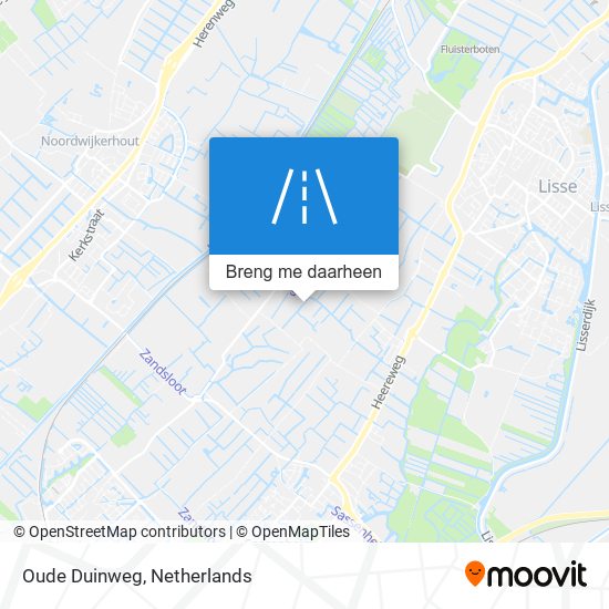 Oude Duinweg kaart