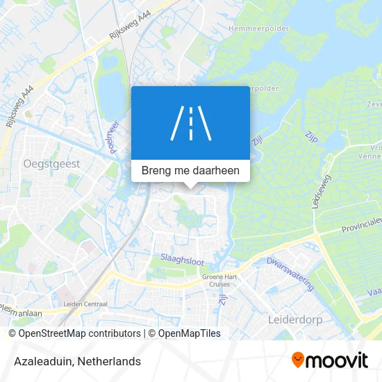 Azaleaduin kaart
