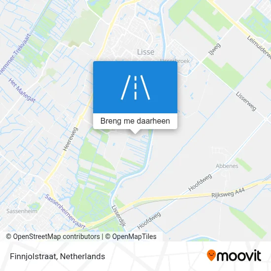 Finnjolstraat kaart