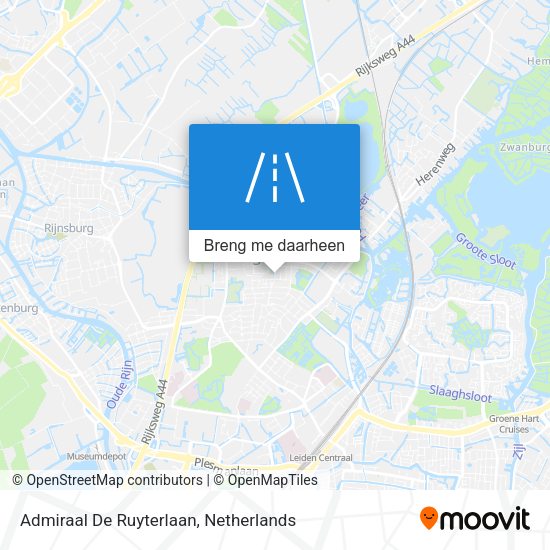 Admiraal De Ruyterlaan kaart