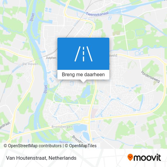 Van Houtenstraat kaart