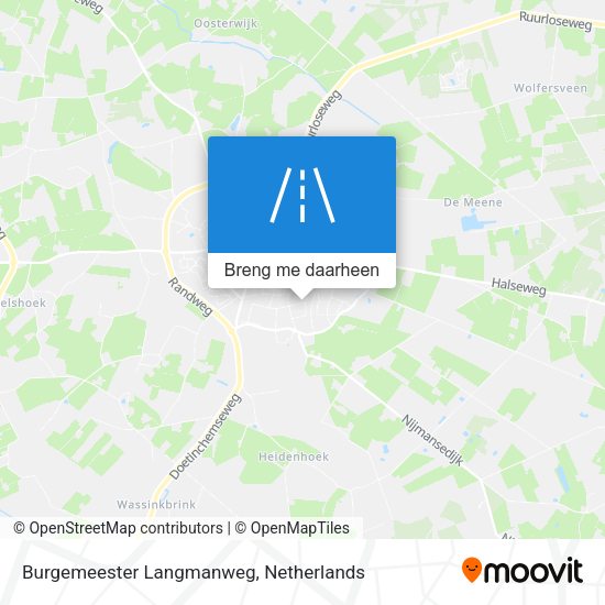 Burgemeester Langmanweg kaart
