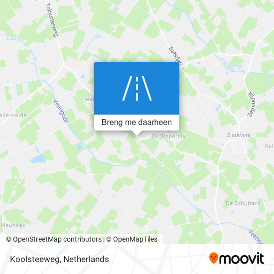 Koolsteeweg kaart