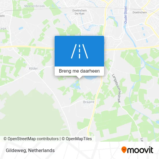 Gildeweg kaart