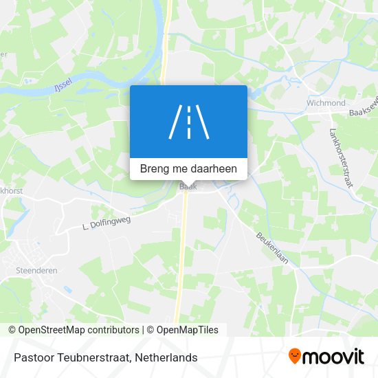 Pastoor Teubnerstraat kaart