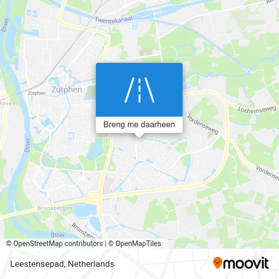 Leestensepad kaart