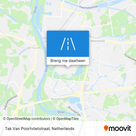 Tak Van Poortvlietstraat kaart