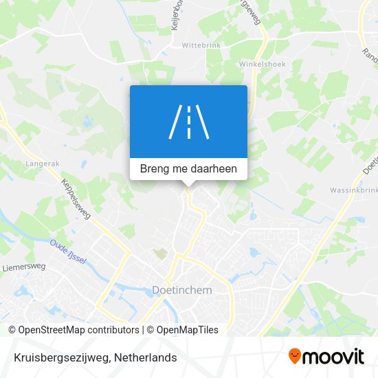 Kruisbergsezijweg kaart