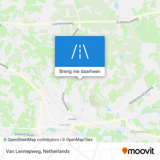 Van Lennepweg kaart