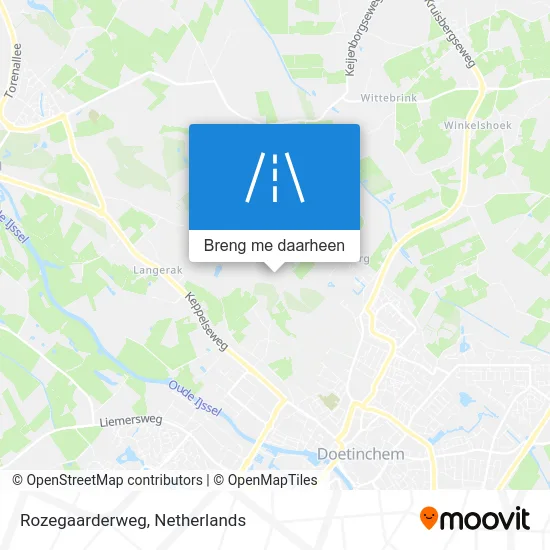 Rozegaarderweg kaart