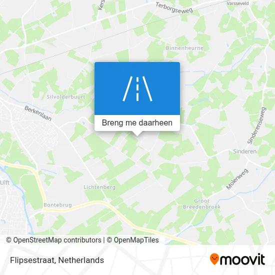 Flipsestraat kaart