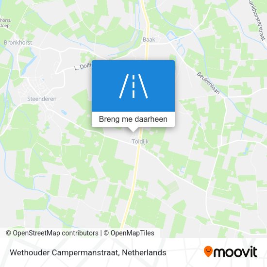 Wethouder Campermanstraat kaart