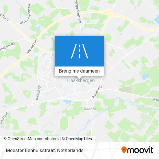Meester Eenhuisstraat kaart