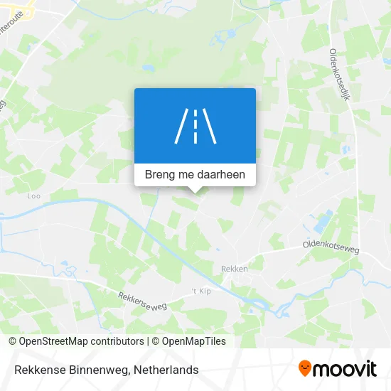 Rekkense Binnenweg kaart