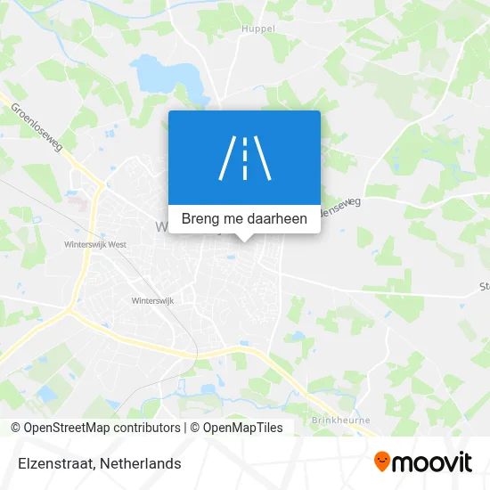 Elzenstraat kaart