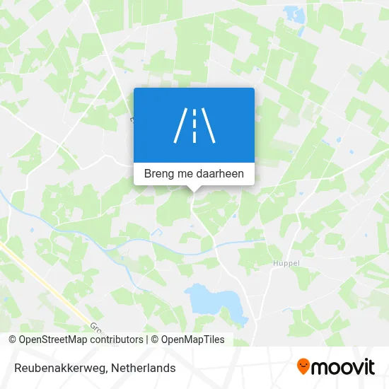 Reubenakkerweg kaart