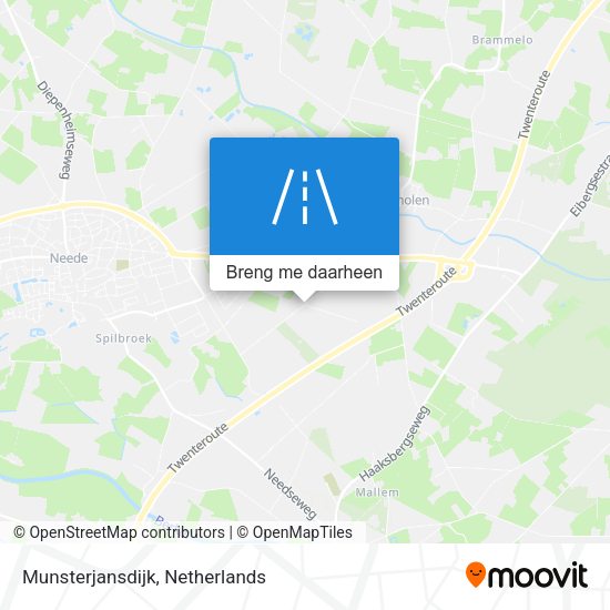 Munsterjansdijk kaart