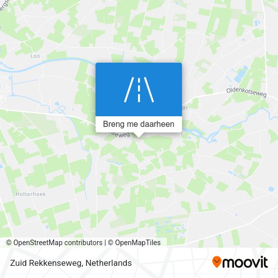 Zuid Rekkenseweg kaart