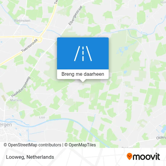 Looweg kaart