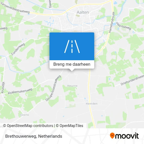 Brethouwerweg kaart