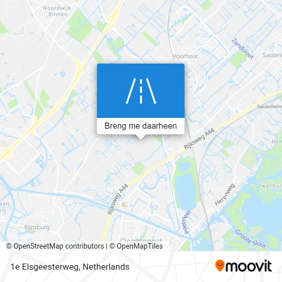 1e Elsgeesterweg kaart