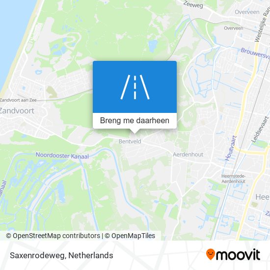 Saxenrodeweg kaart