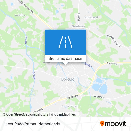 Heer Rudolfstraat kaart