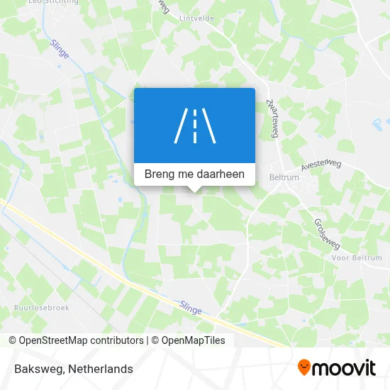 Baksweg kaart
