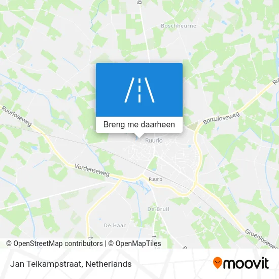 Jan Telkampstraat kaart