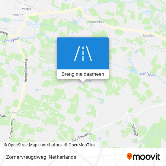 Zomervreugdweg kaart