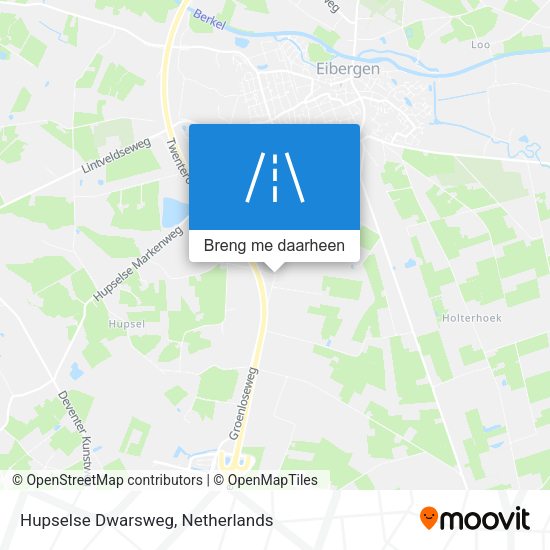 Hupselse Dwarsweg kaart