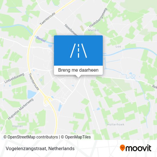 Vogelenzangstraat kaart
