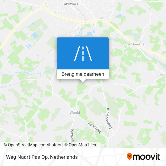 Weg Naart Pas Op kaart