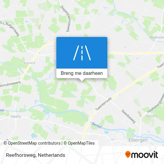 Reefhorsweg kaart