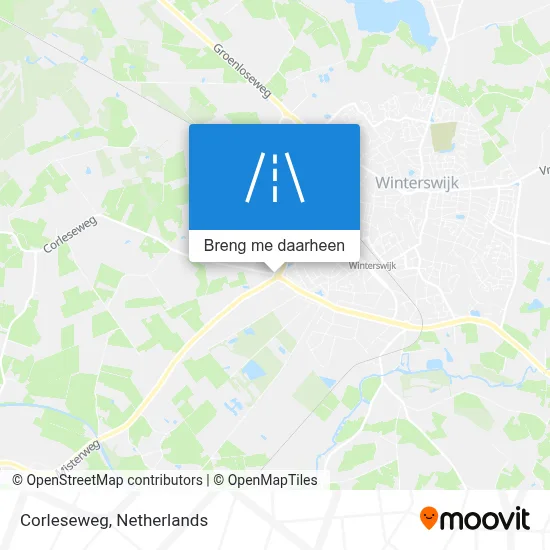 Corleseweg kaart